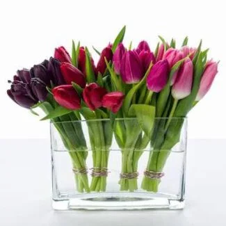 Colorful Tulips bouquet is a vibrant celebration of color and elegance