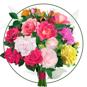 Festive birthday floral arrangement with vibrant flowers, perfect for celebrating special occasions