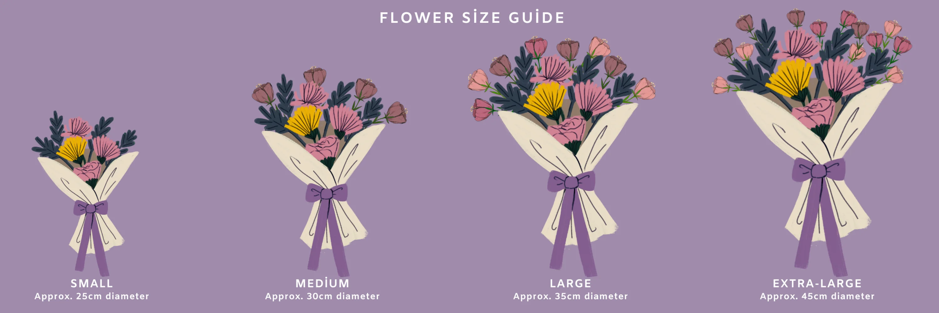 Kaiflora Flower Size Guide