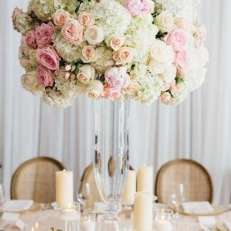 Centerpieces Pink White