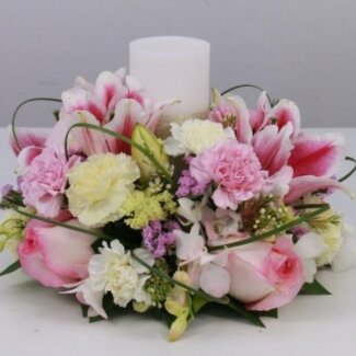 Centerpieces Pink White