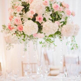 Centerpieces Pink White